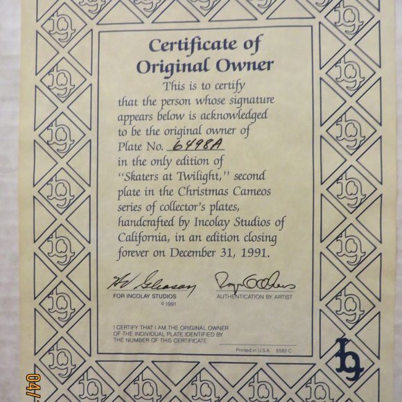 NEW! BEAUTIFUL Cameo Collectible Plate "Home with the Tree" -R Akers - Picture 5 of 5